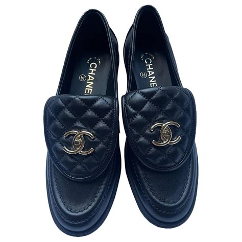 chanel mokassins|cheap Chanel flat shoes.